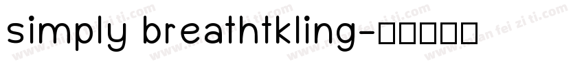 simply breathtkling字体转换